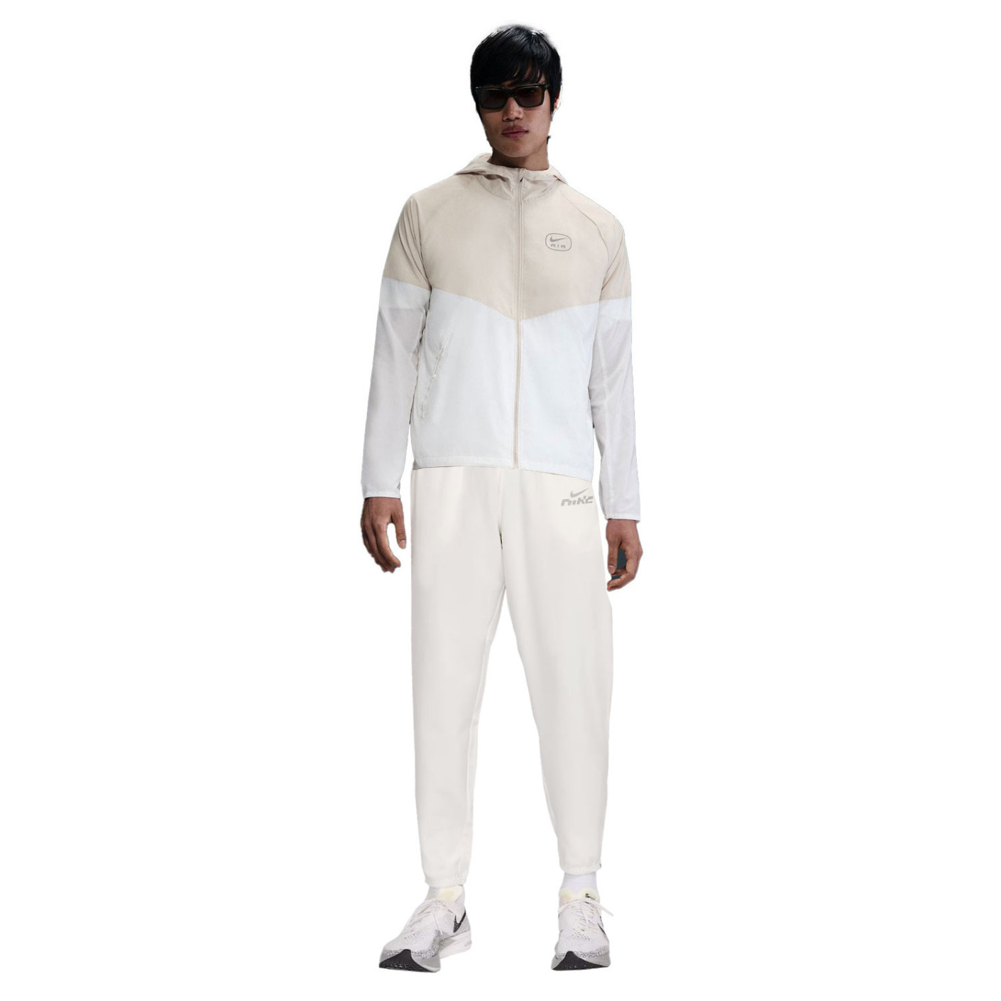 Nike Sportswear Air Trainingspak Full-Zip Woven Wit Beige Goud