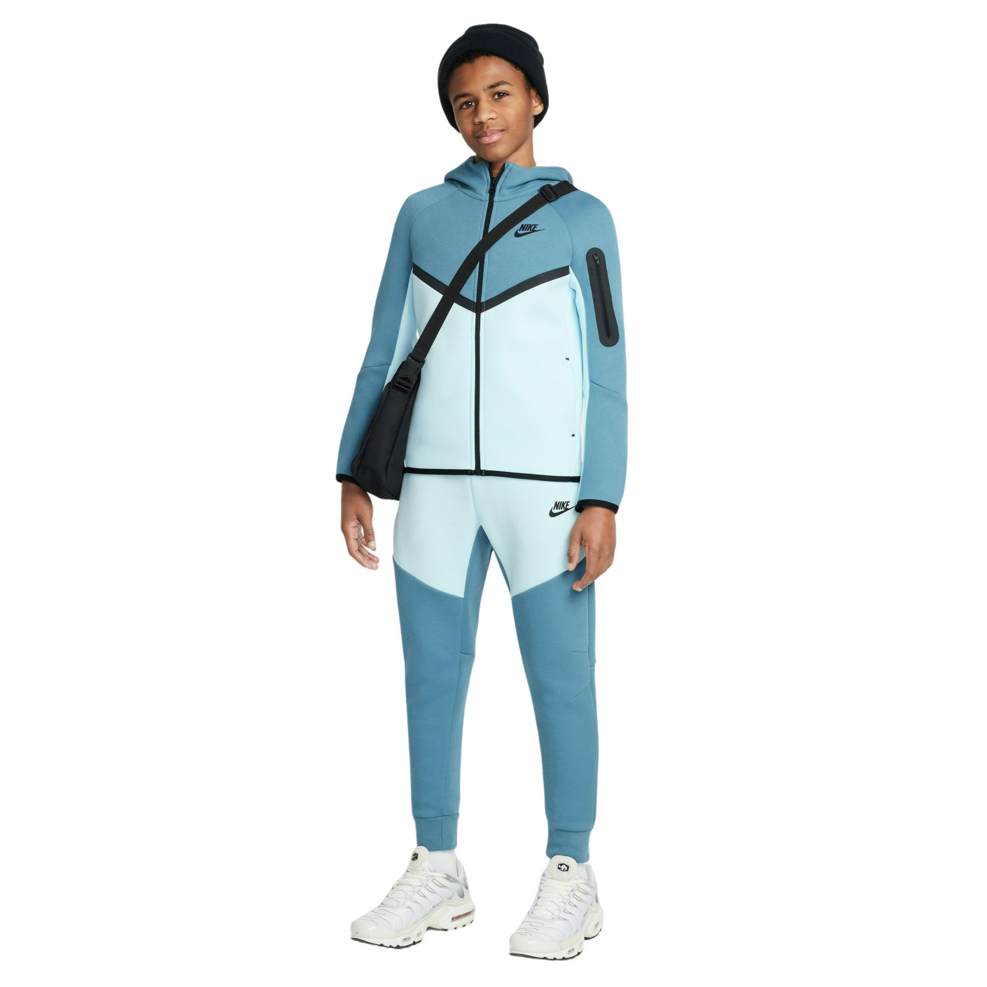 Nike Tech Fleece Sportswear Trainingspak Kids Turquoise Lichtblauw Zwart