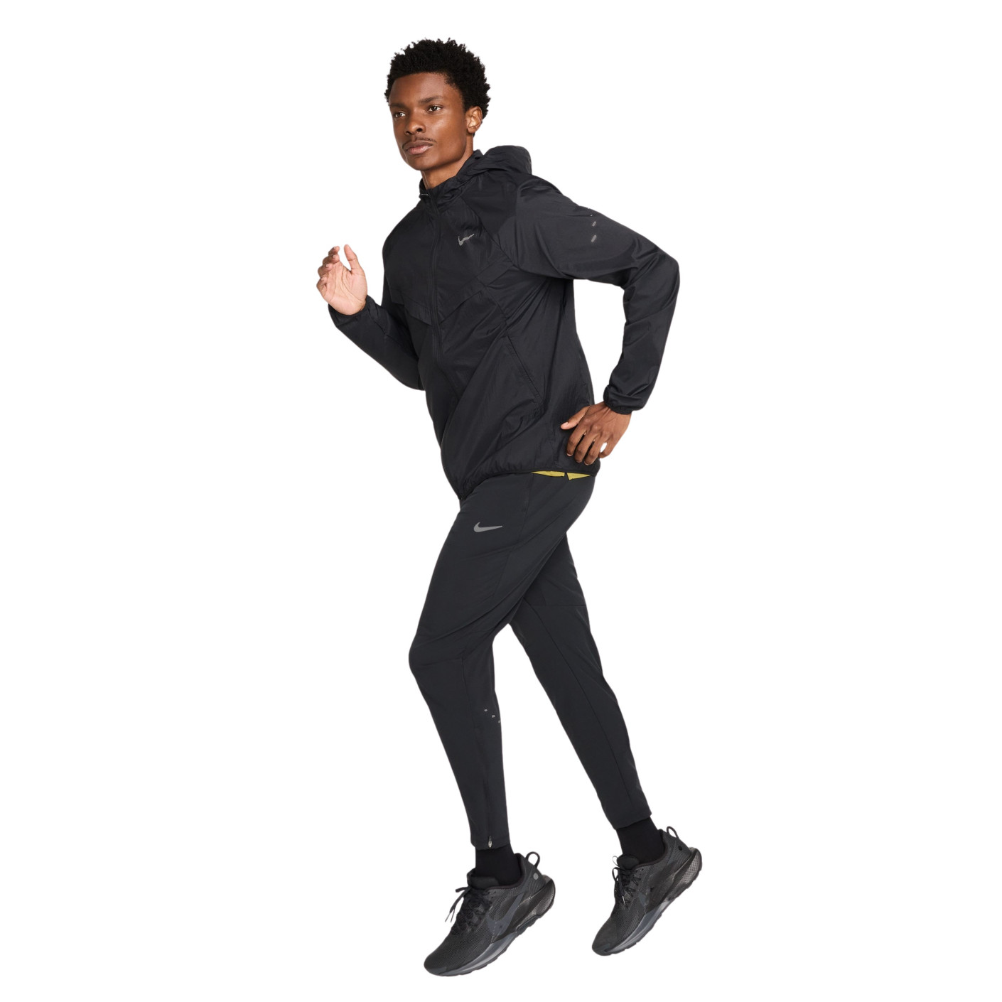 Nike Stride Full-Zip Tracksuit Black Silver