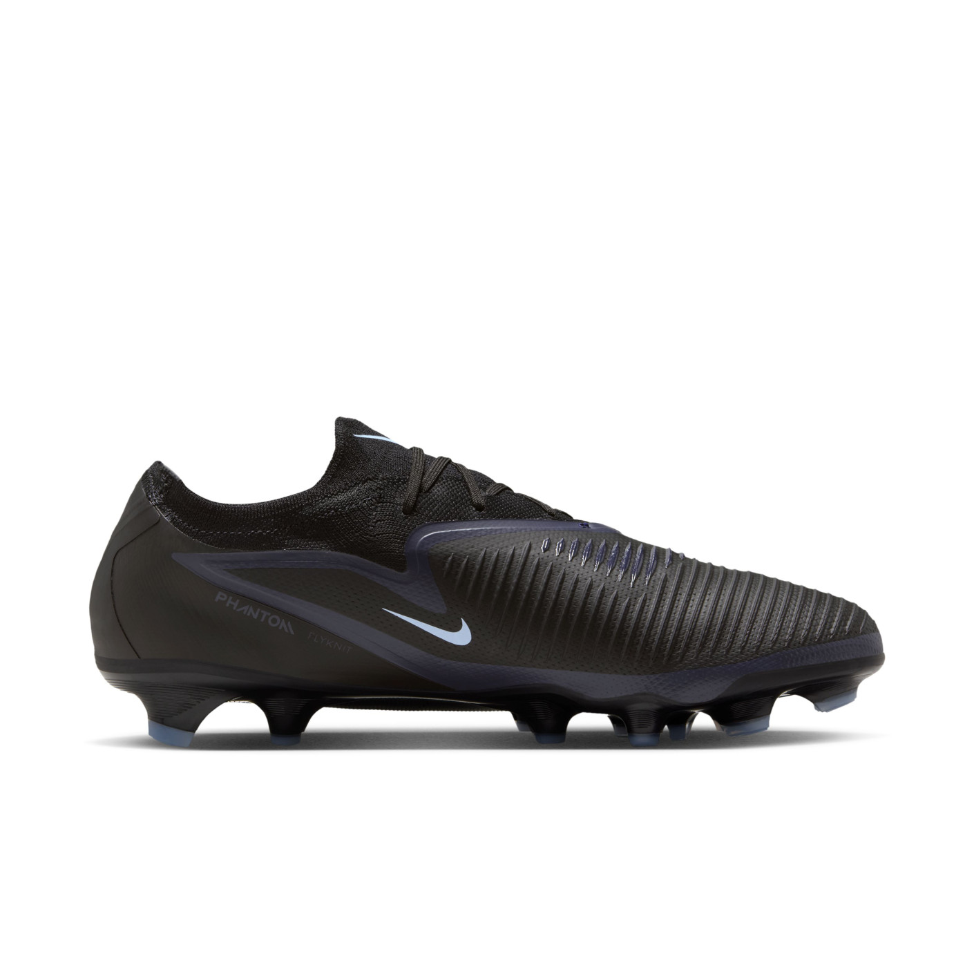 Nike Phantom 6 Low Pro Gras Football Boots (FG) Black Light Blue