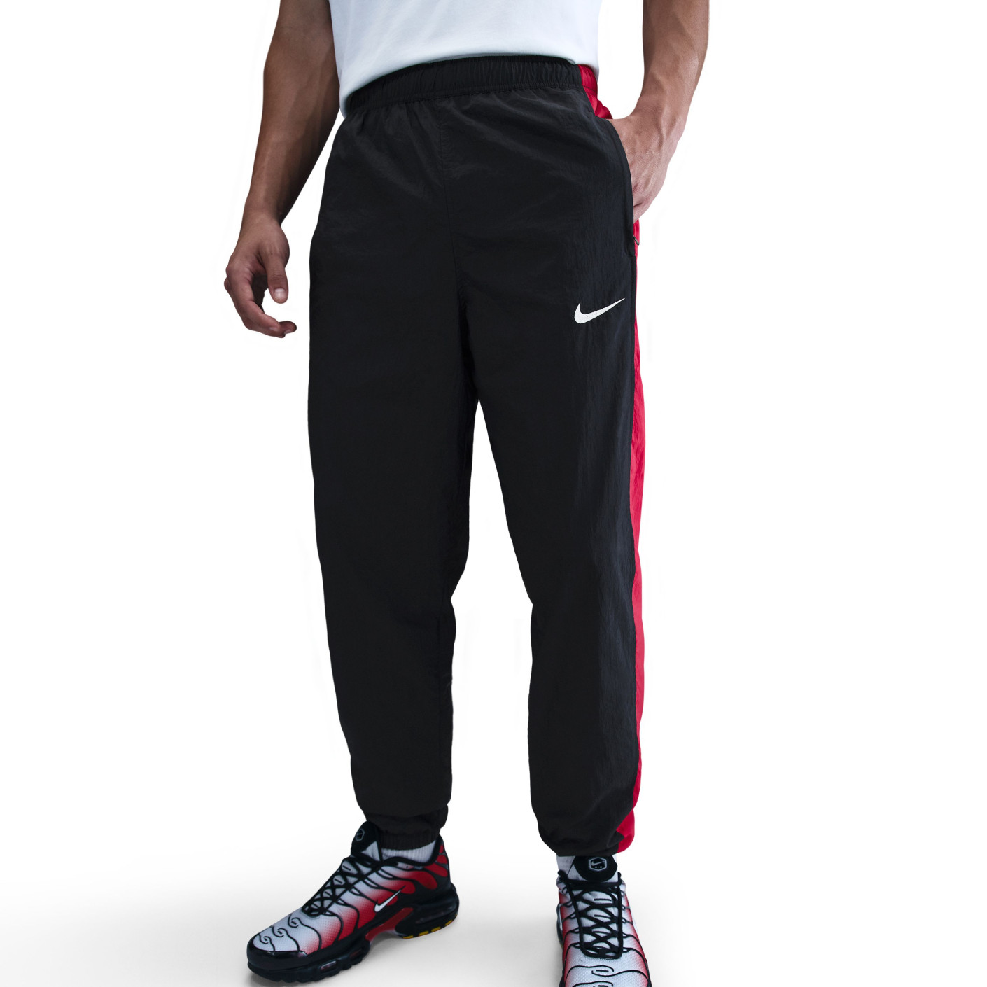 Nike Total 90 Trainingsbroek Woven Zwart Rood Wit
