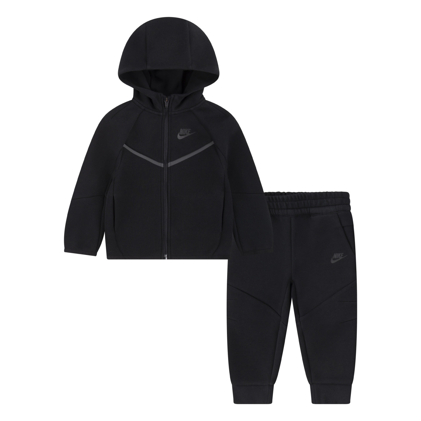 Nike Tech Fleece Full-Zip Trainingspak Peuters Zwart
