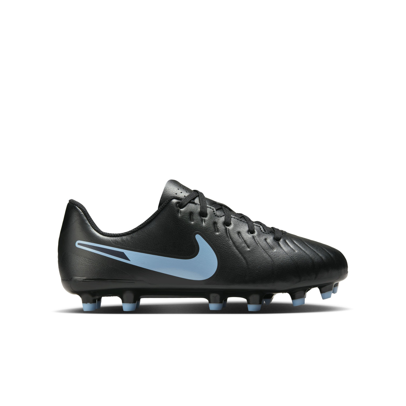 Nike Tiempo Legend 10 Club Grass/Artificial Grass Football Boots (MG) Kids Black Light Blue
