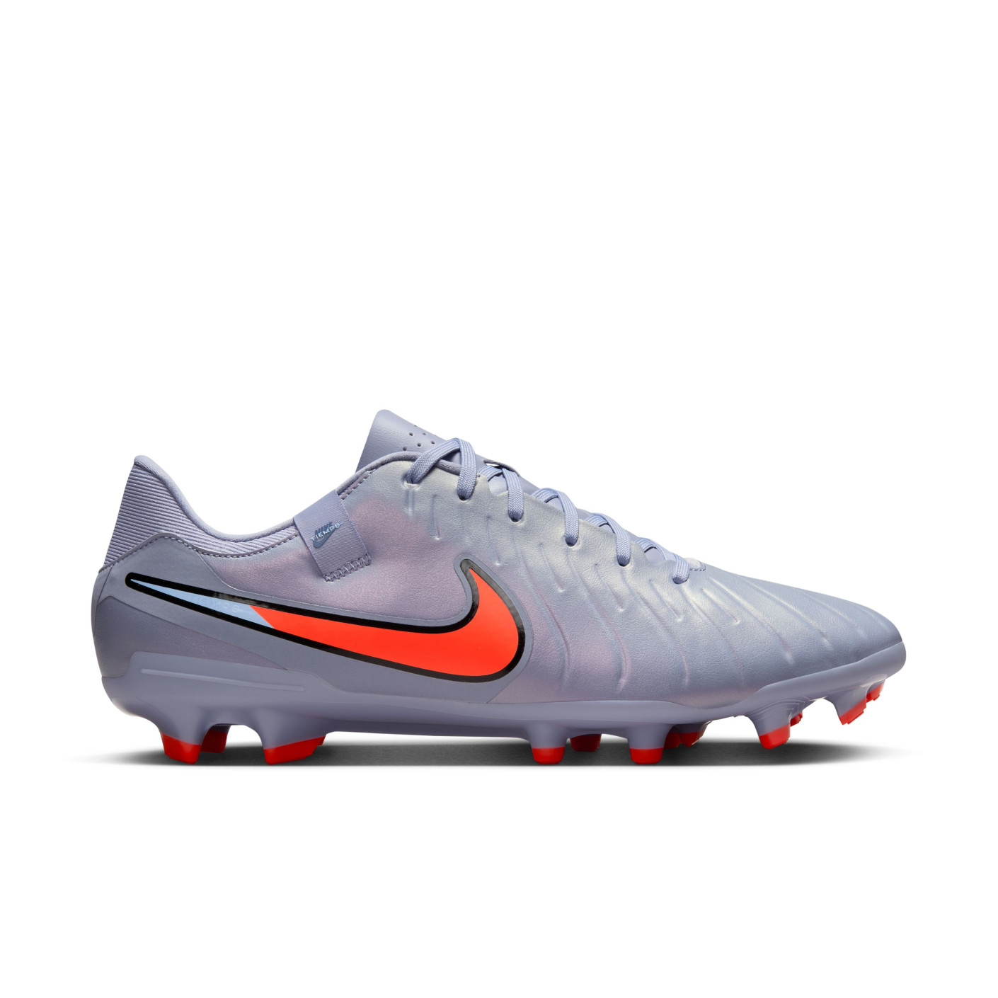 Nike Tiempo Legend Academy 10 Gras / Kunstgras Voetbalschoenen (MG) Lichtblauw Felrood Zwart