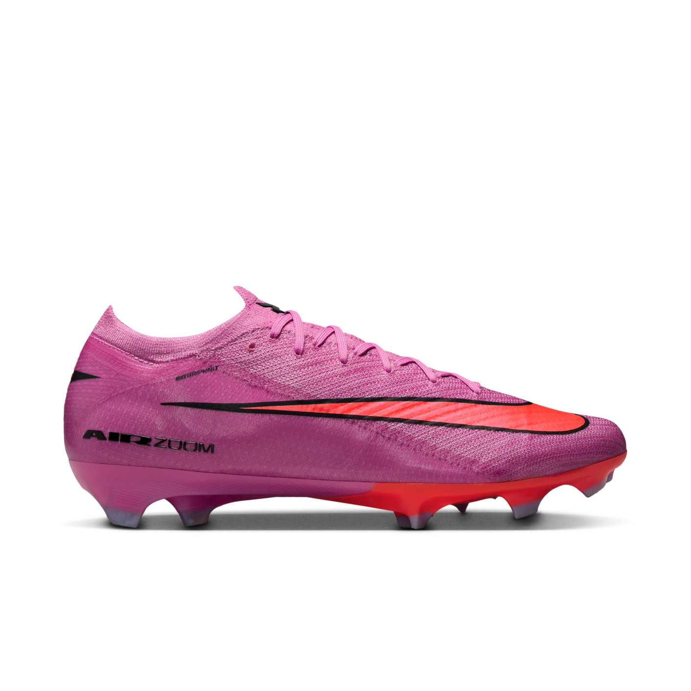 Nike Zoom Mercurial Vapor Elite 16 Gras Voetbalschoenen (FG) Roze Felrood Lichtblauw