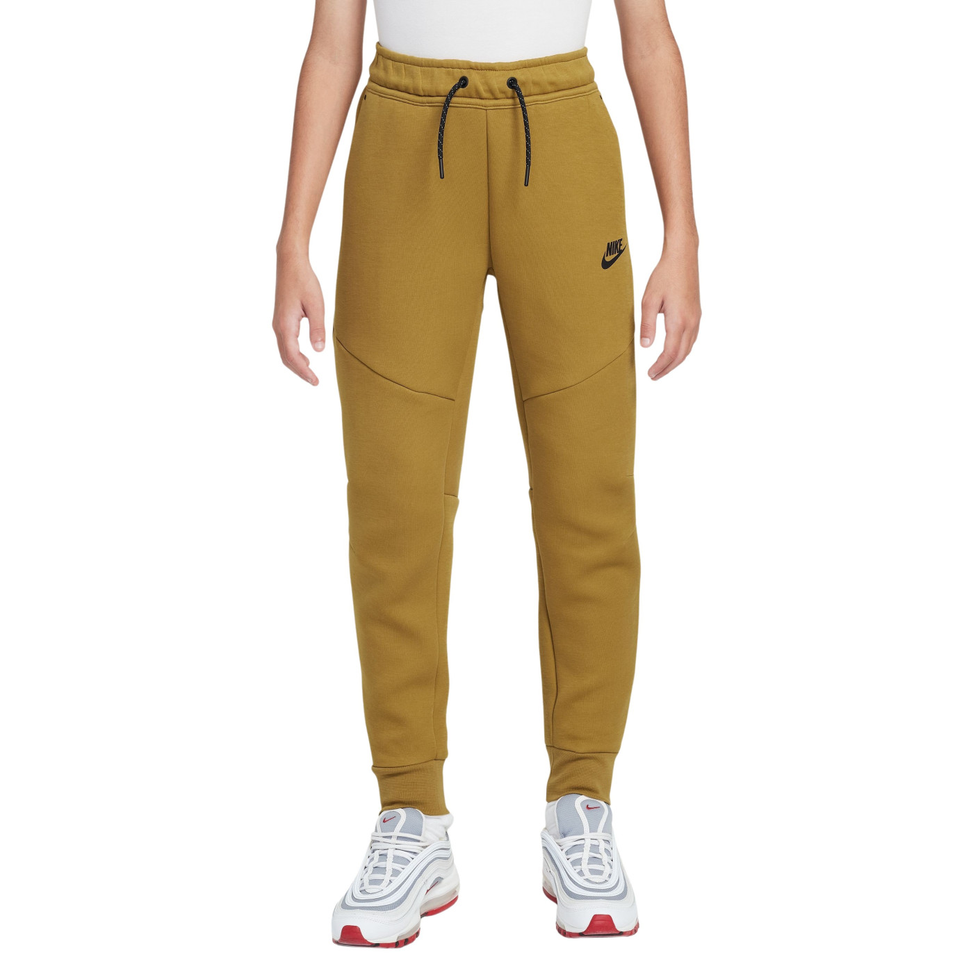Nike Sportswear Tech Fleece Joggingbroek Kids Donkergeel Zwart