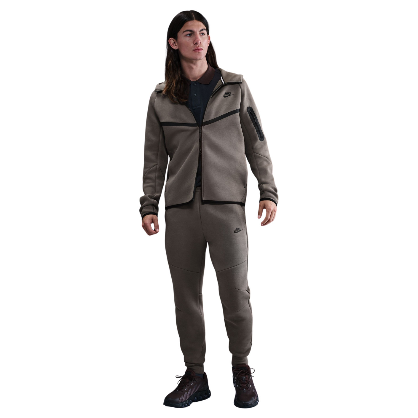 Nike Sportswear Tech Fleece Full-Zip Tracksuit Grey Black