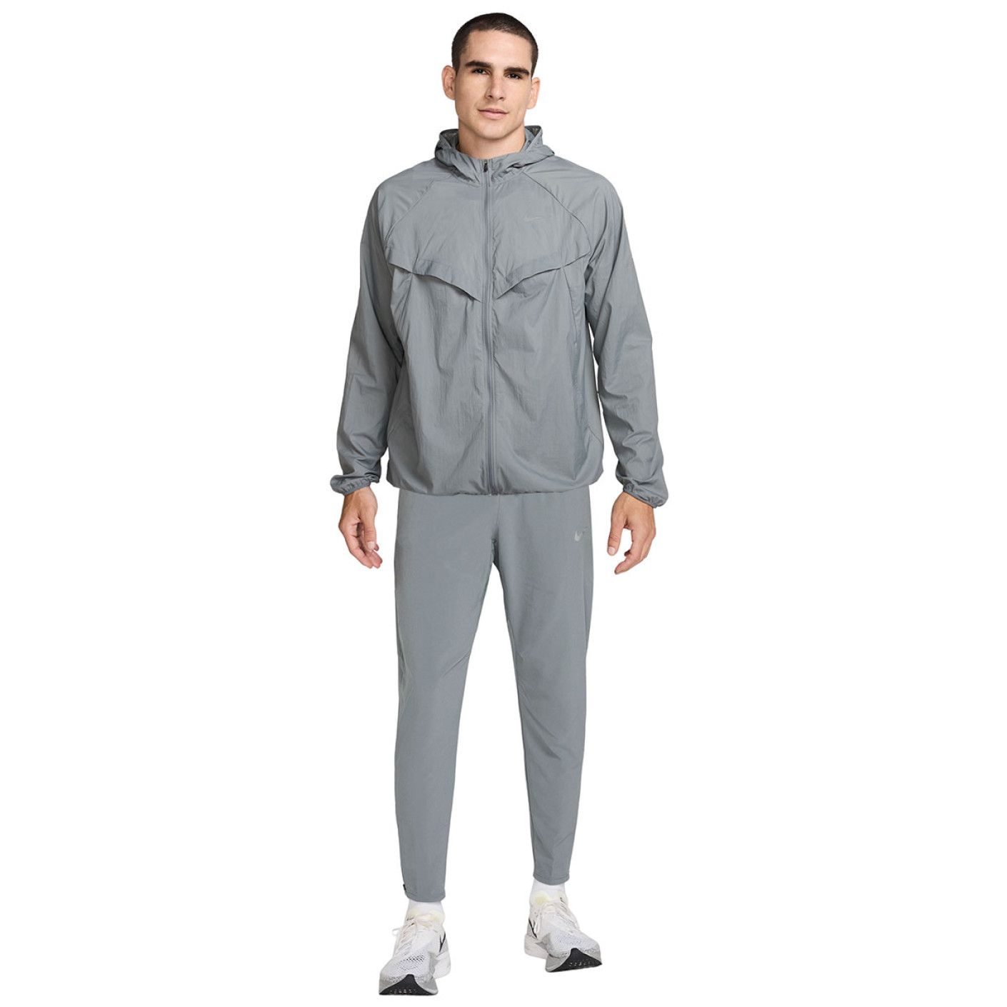 Nike Stride Repel Full-Zip Trainingspak Woven Grijs Zilver