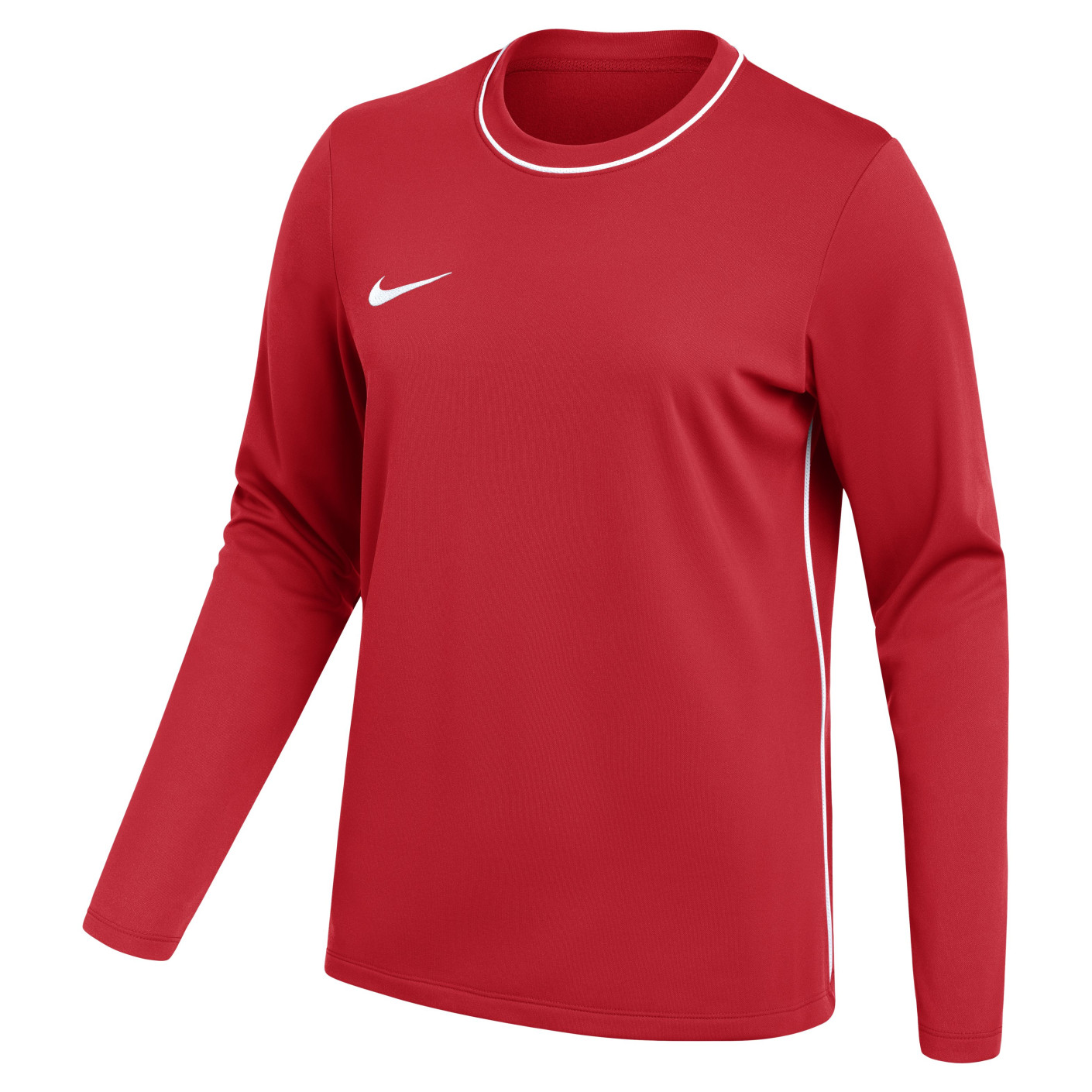 Nike Dri-FIT Park 26 Trainingsshirt Lange Mouwen Dames Rood Wit