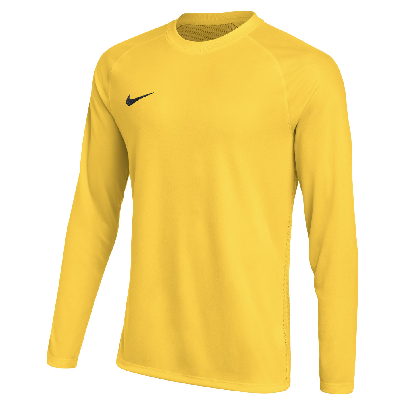 Nike Dri-FIT Park VIII Long Sleeve Football Shirt Yellow Black