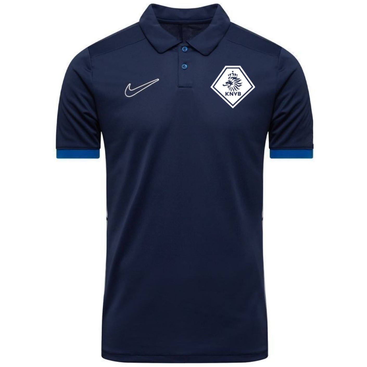 Nike KNVB Academy 25 Polo Dark Blue White