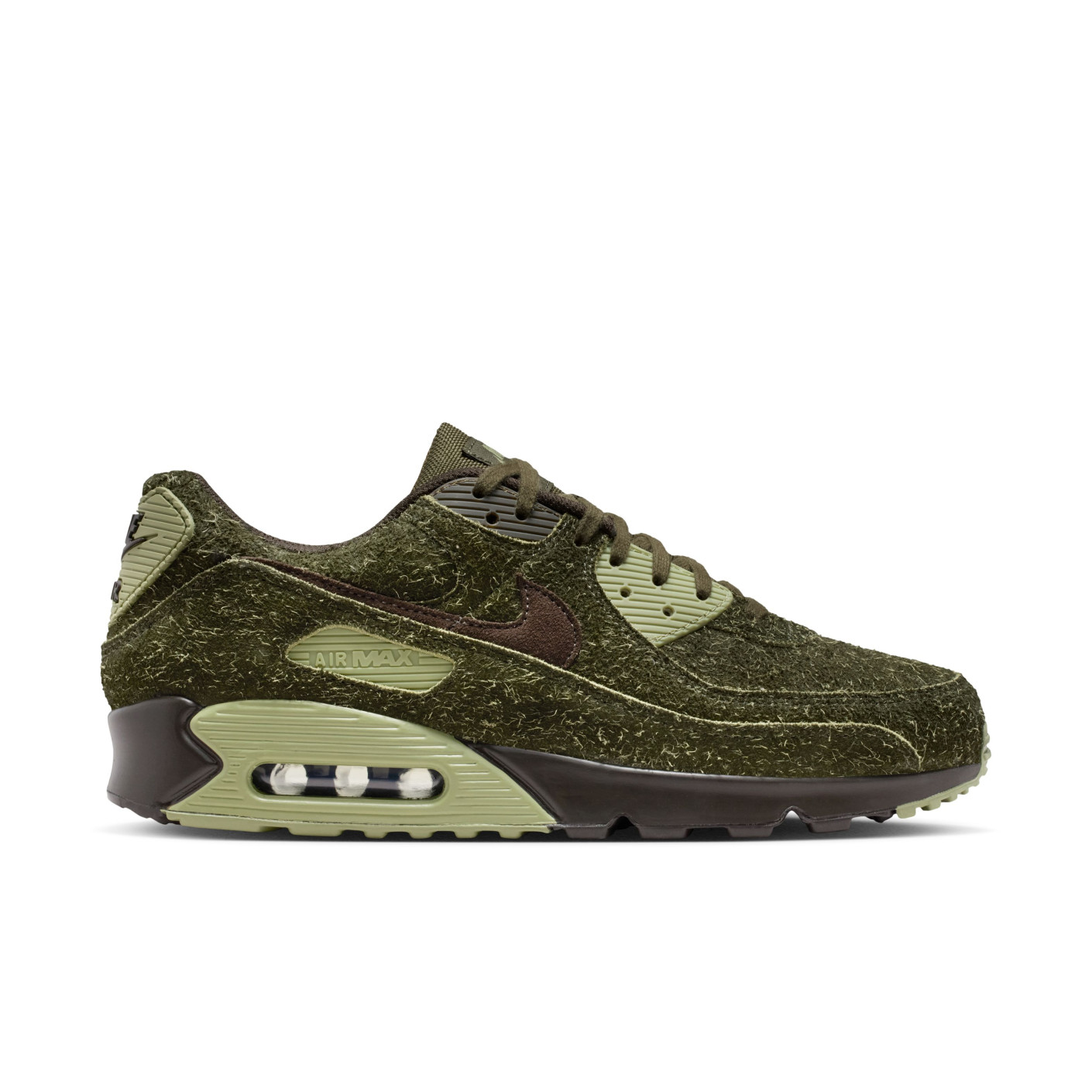 Nike Air Max 90 Sneakers PRM Olive Green Dark Brown