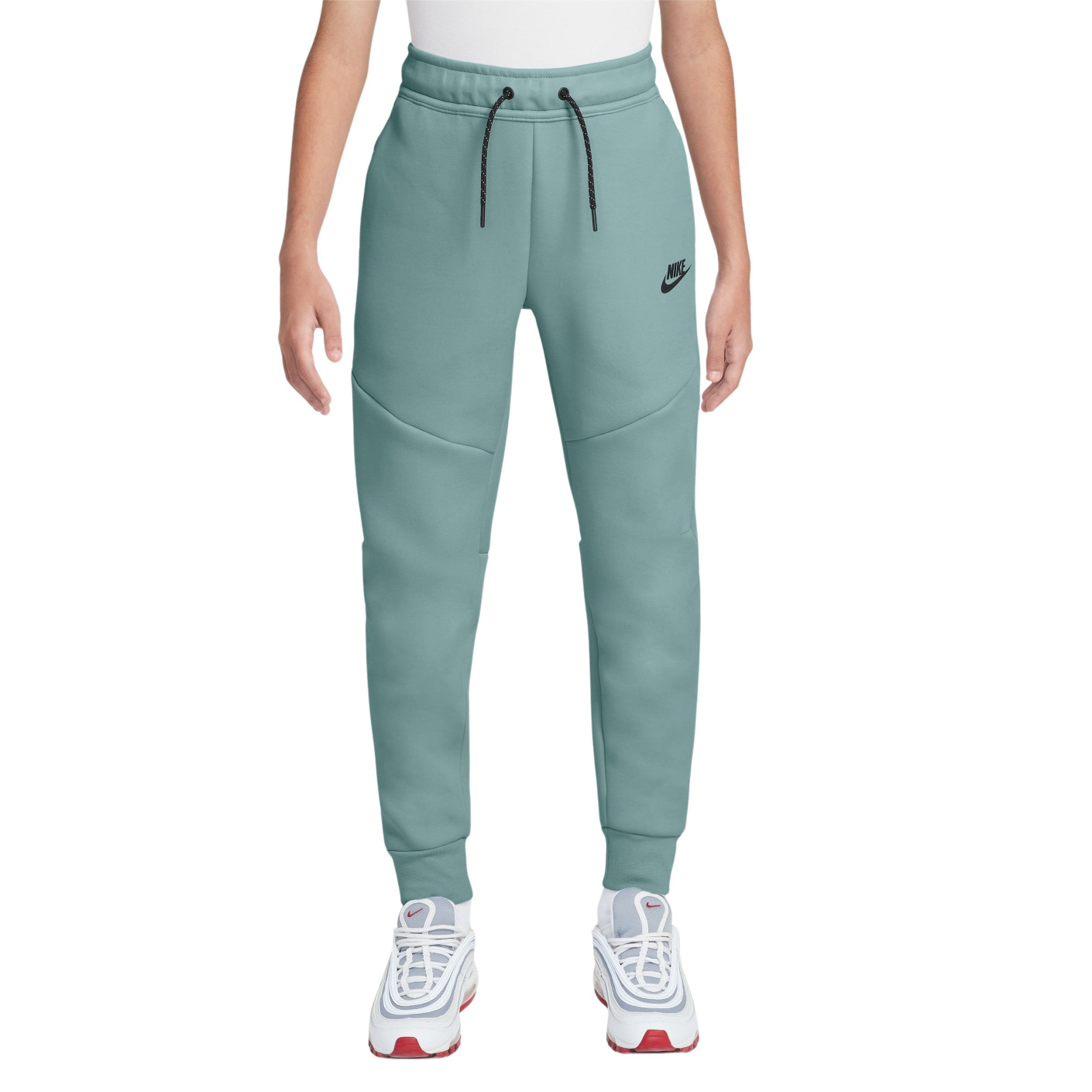 Nike Sportswear Tech Fleece Joggingbroek Kids Lichtgrijs Olijfgroen