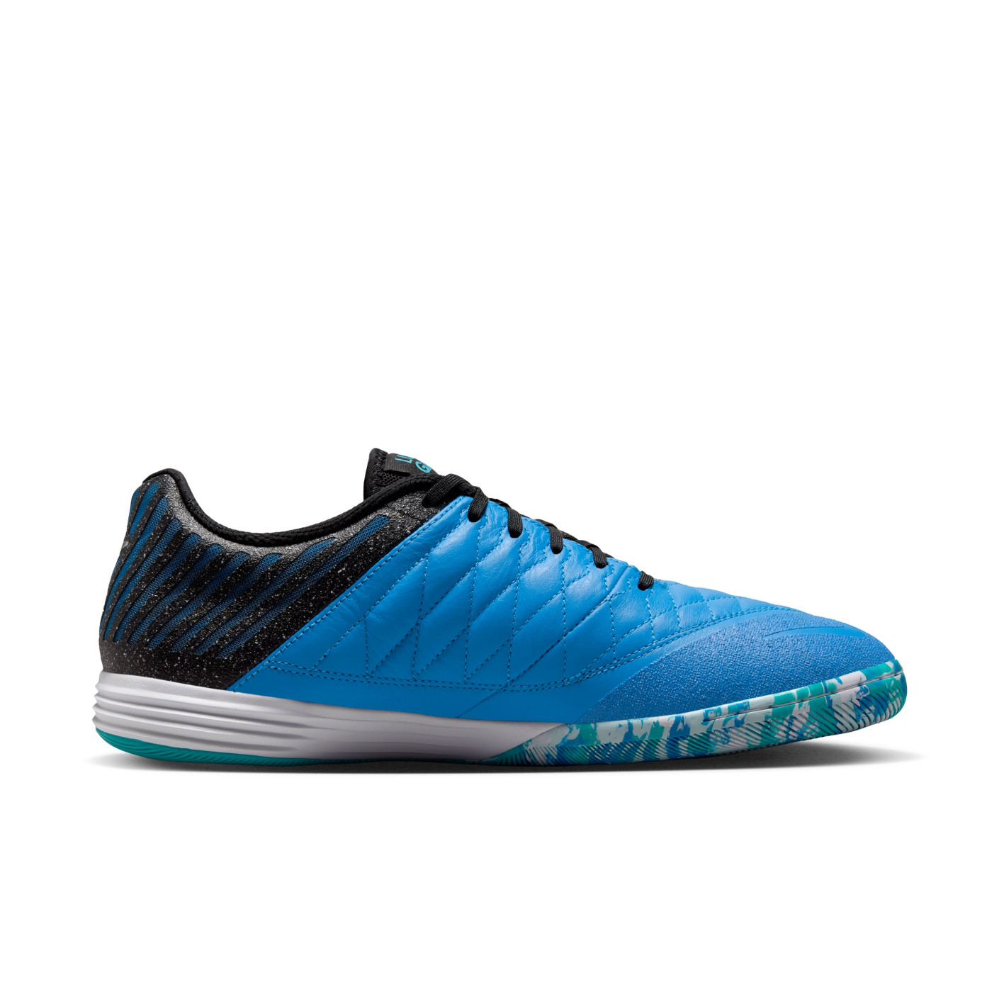 Nike Lunargato II (IN) Indoor Football Shoes Black Blue Silver