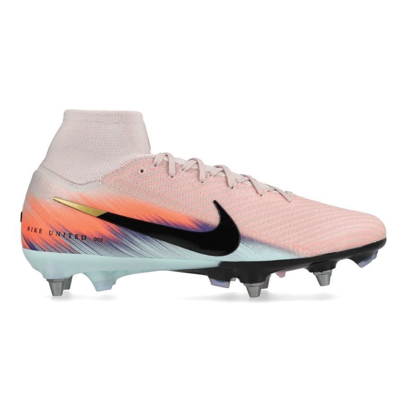 Nike Zoom Mercurial Superfly 10 Elite Iron Stud Football Boots (SG) Pro Player Pink Blue Turquoise
