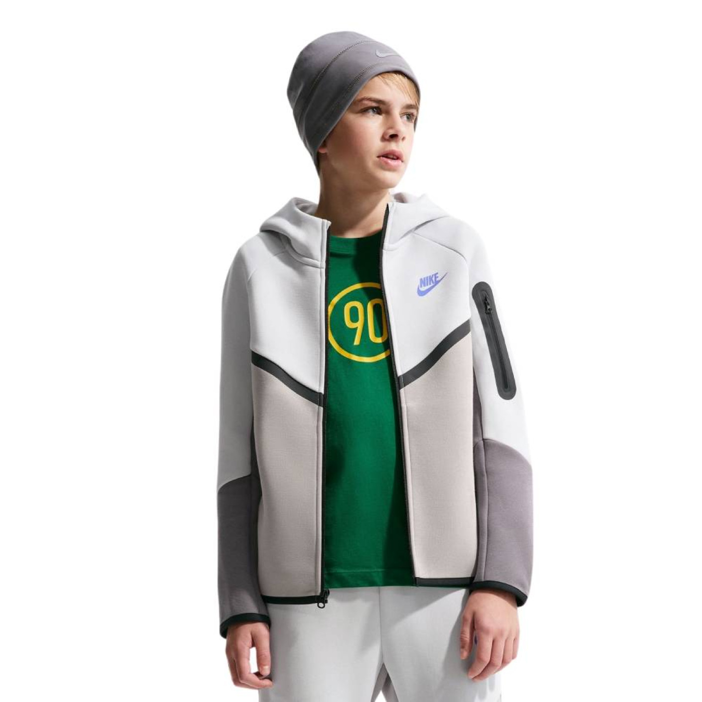 Nike Sportswear Tech Fleece Vest Kids Light Grey Dark Grey Dark Blue