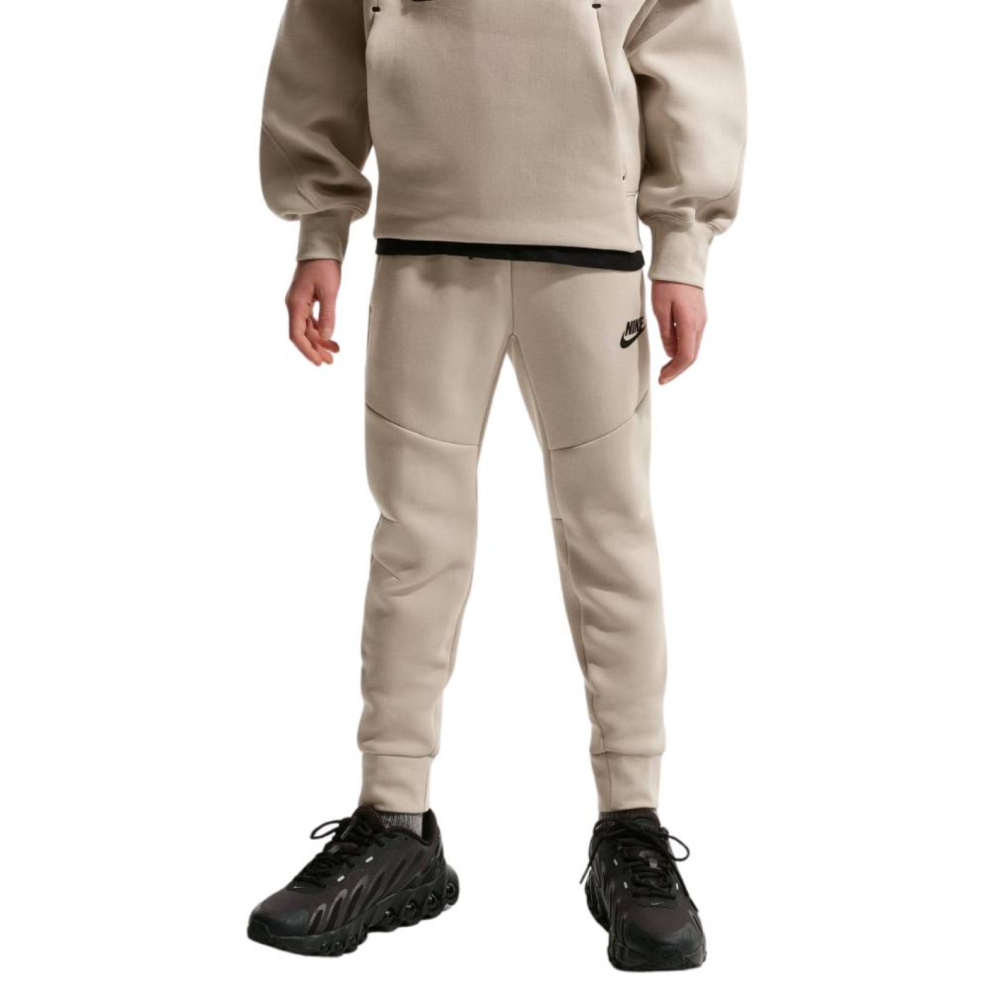 Nike Sportswear Tech Fleece Joggingbroek Kids Beige Zwart