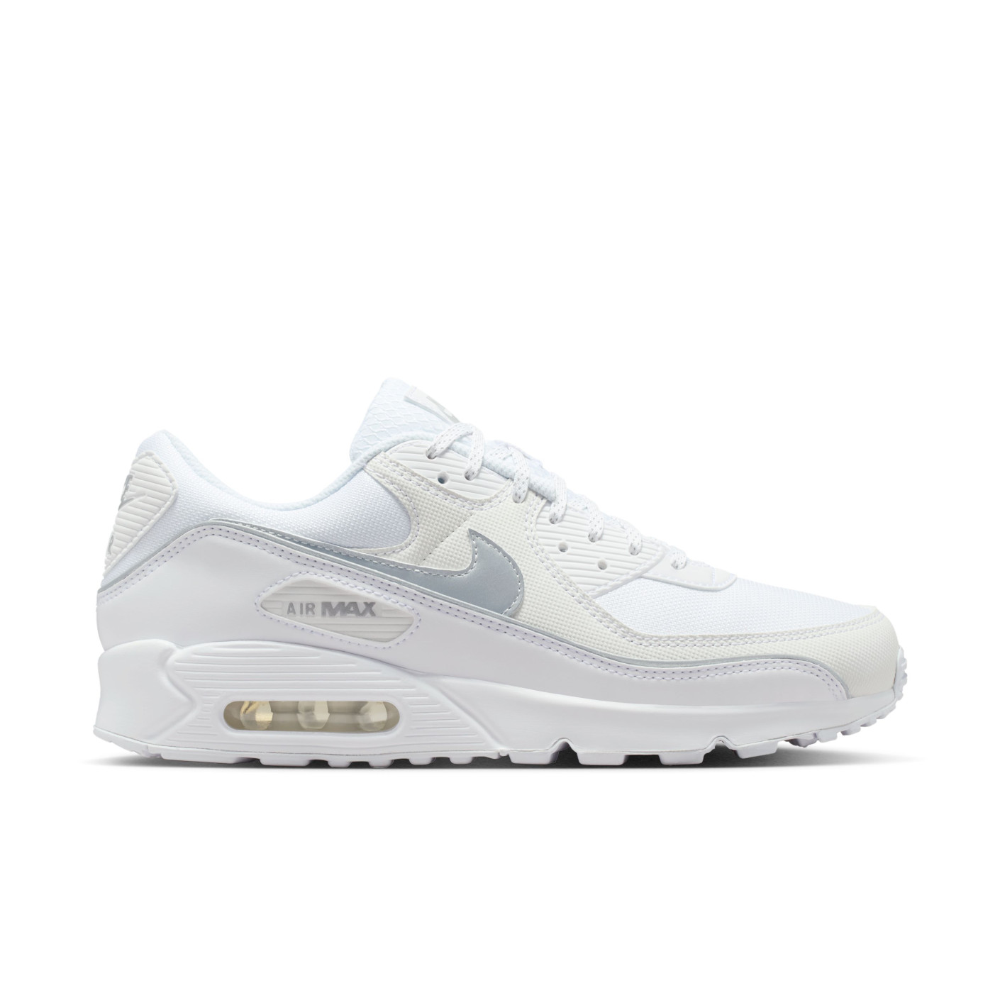 Nike Sneakers Air Max 90 Premium Wit Zilver
