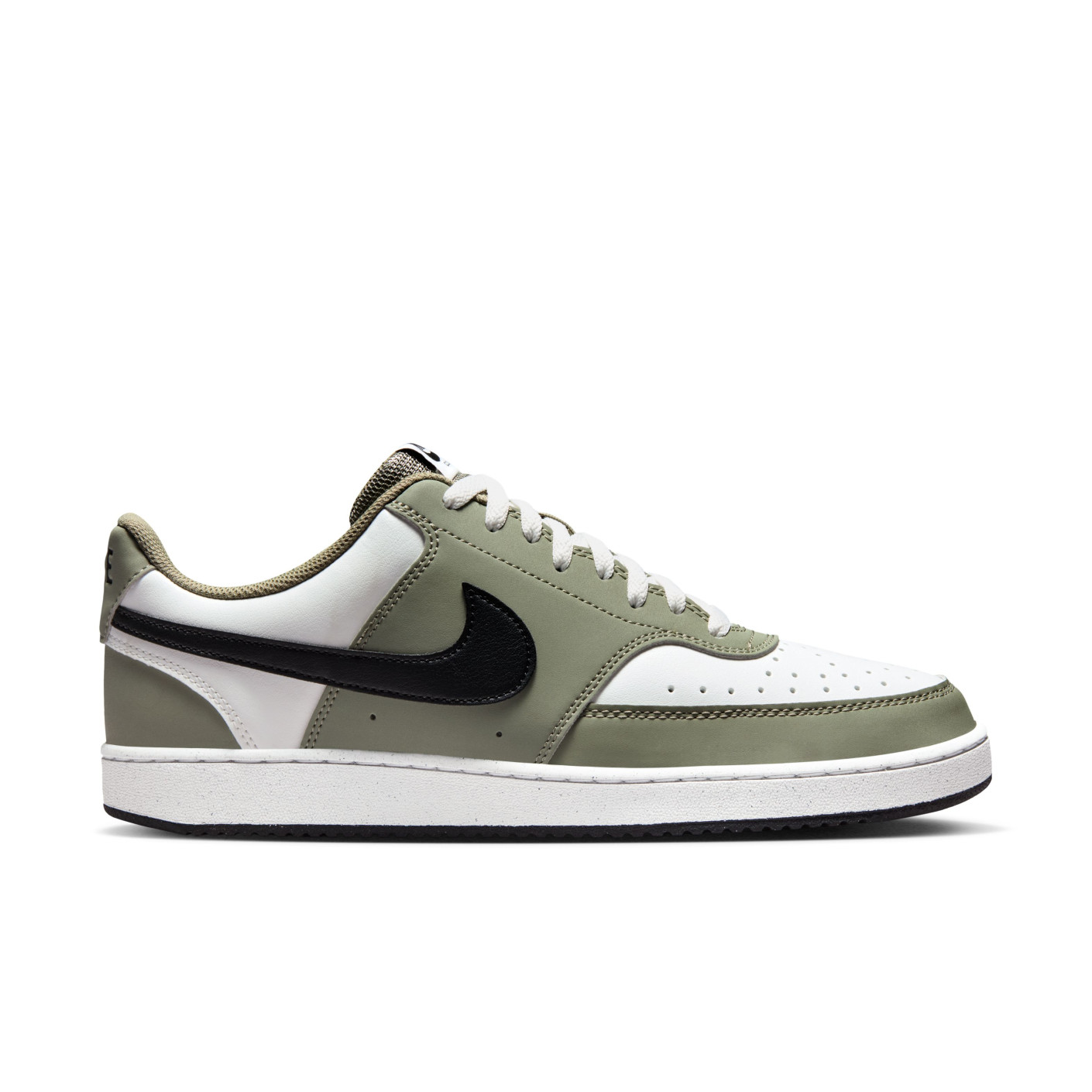 Nike Court Vision Sneakers Low White Olive Green Black
