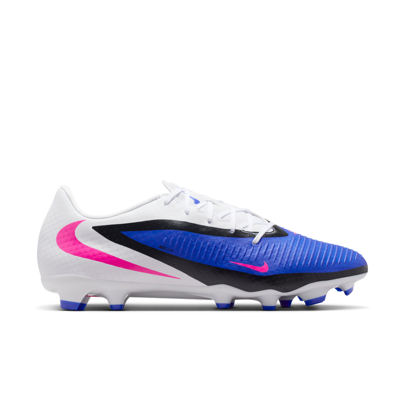 Nike Phantom 6 Academy Low Grass/Artificial Grass Football Boots (MG) Blue White Hot Pink
