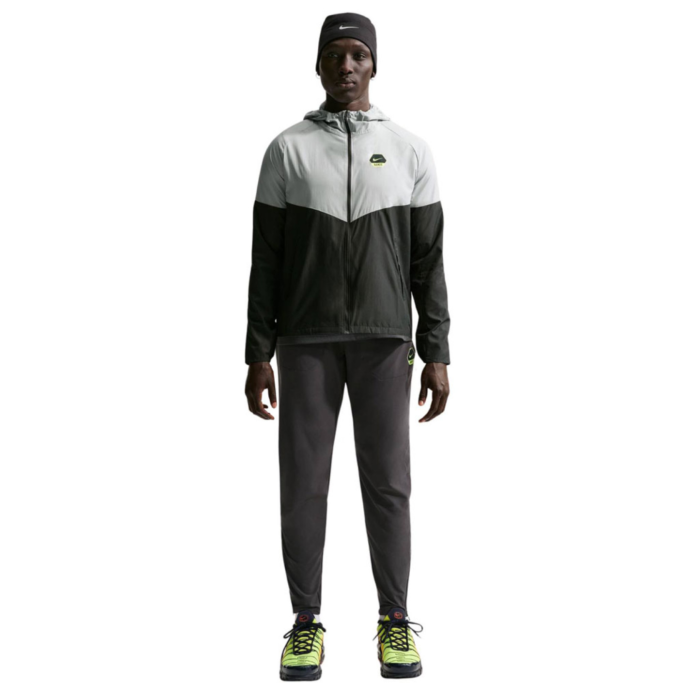 Nike Sports Sportswear Casual Trainingspak Donkergrijs Lichtgrijs