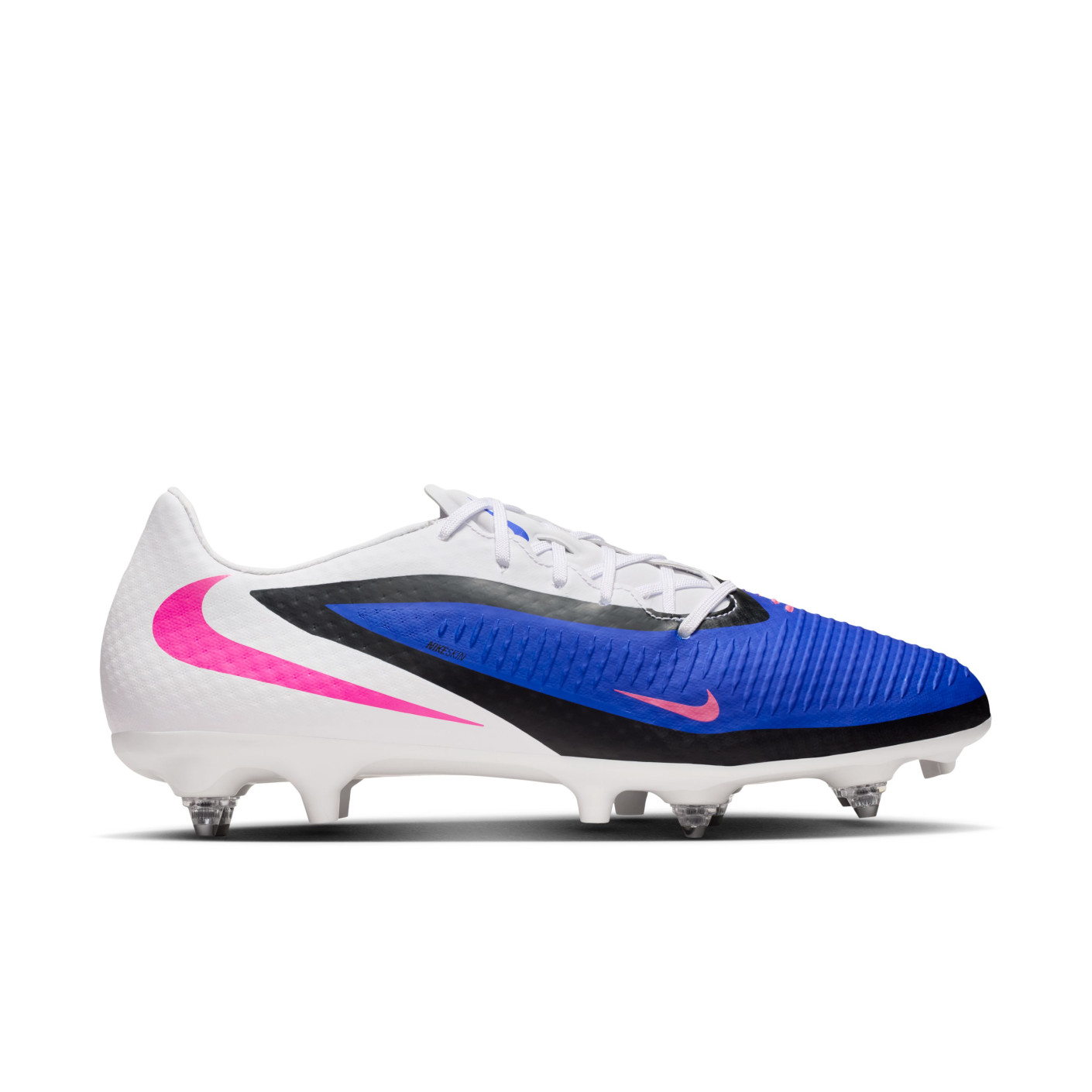 Nike Phantom 6 Academy Low Iron Stud Football Boots (SG) Anti-Clog Blue White Hot Pink