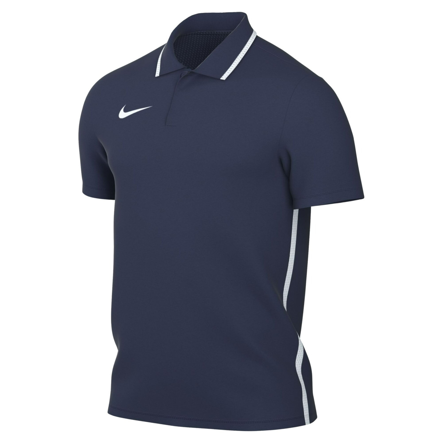 Nike Dri-FIT Park 26 Polo 1/4 Knoop Donkerblauw Wit