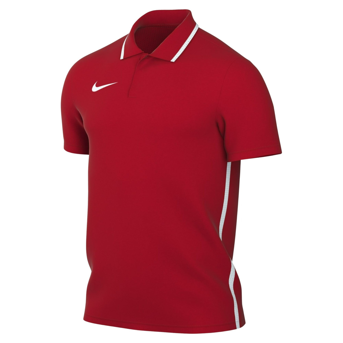 Nike Dri-FIT Park 26 Polo 1/4 Knoop Rood Wit