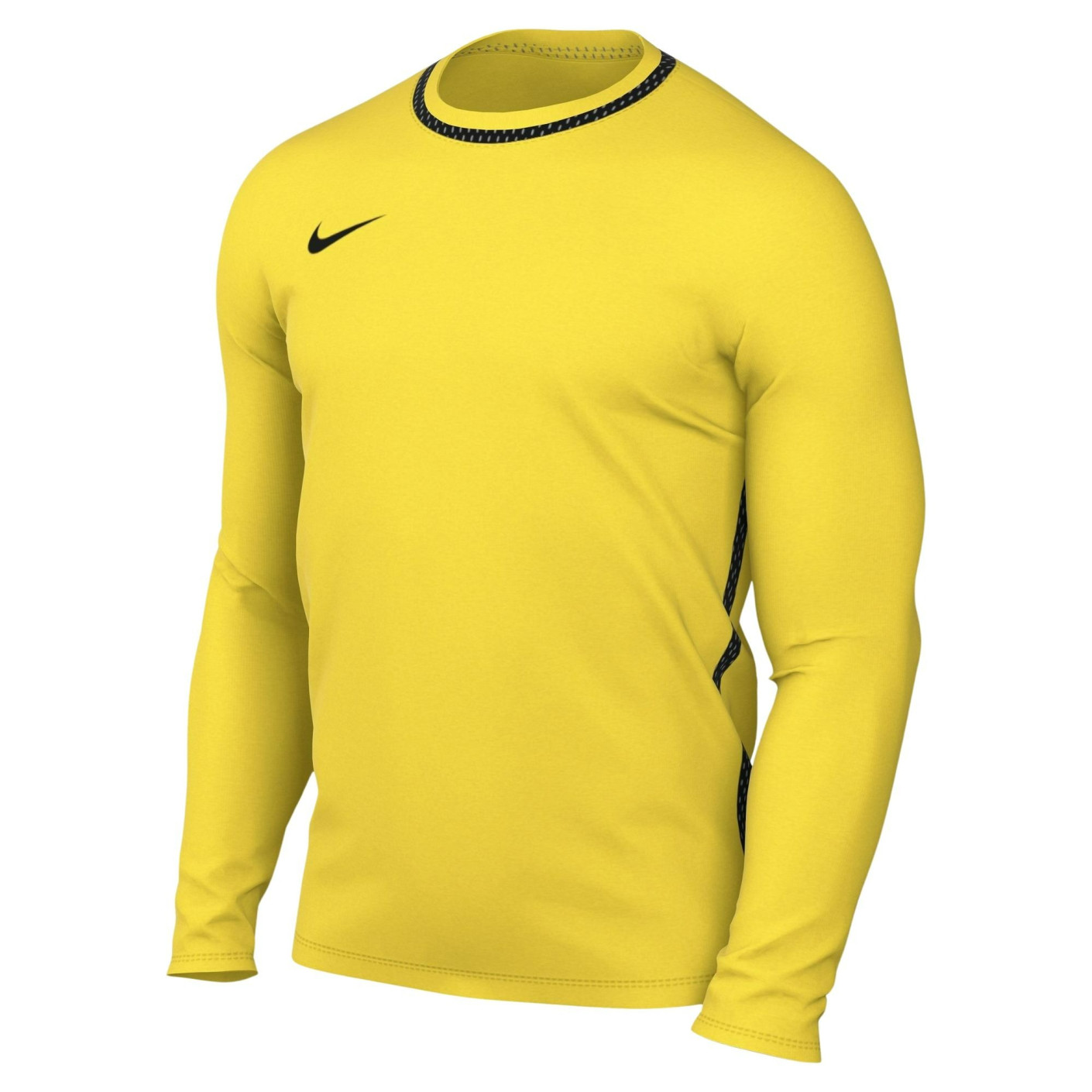 Nike Dri-FIT Park 26 Long Sleeve Training Shirt Yellow Black