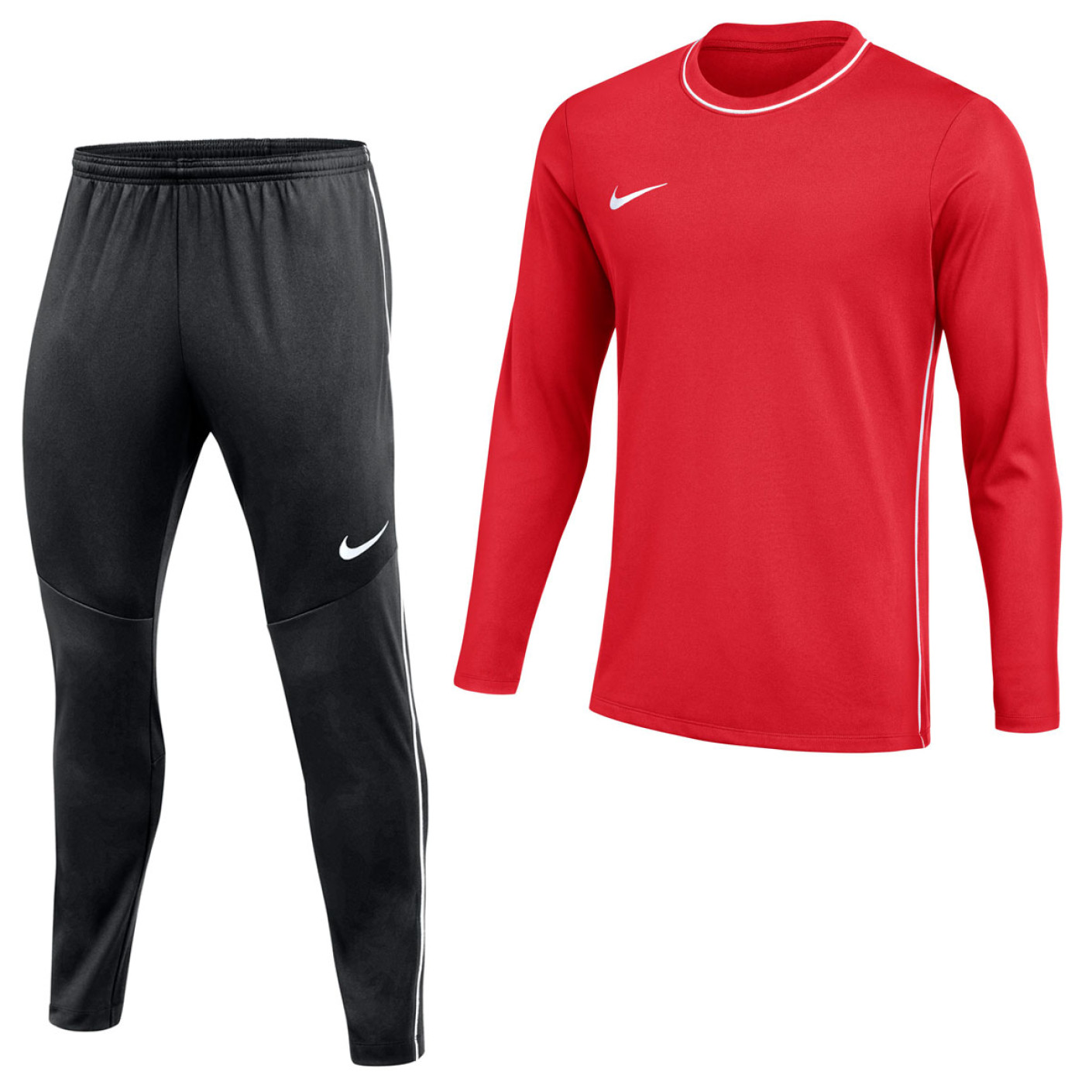 Nike Dri-FIT Park 26 Trainingspak Kids Rood Zwart