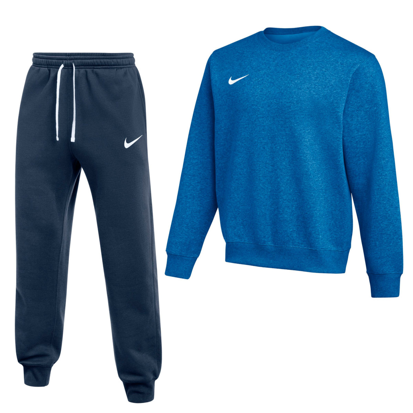 Nike Park 26 Fleece Crew Joggingpak Blauw Donkerblauw