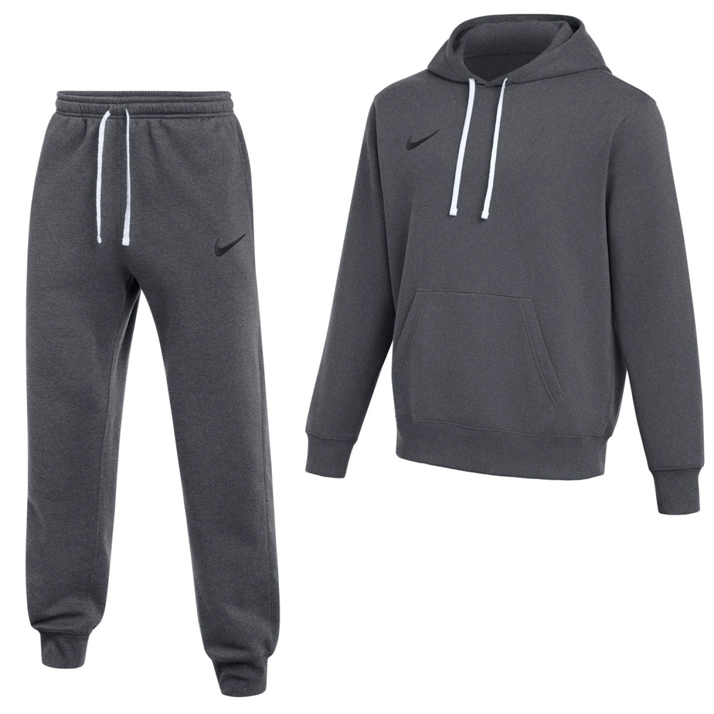 Nike Park 26 Fleece Pullover Hoodie Joggingpak Donkergrijs Zwart