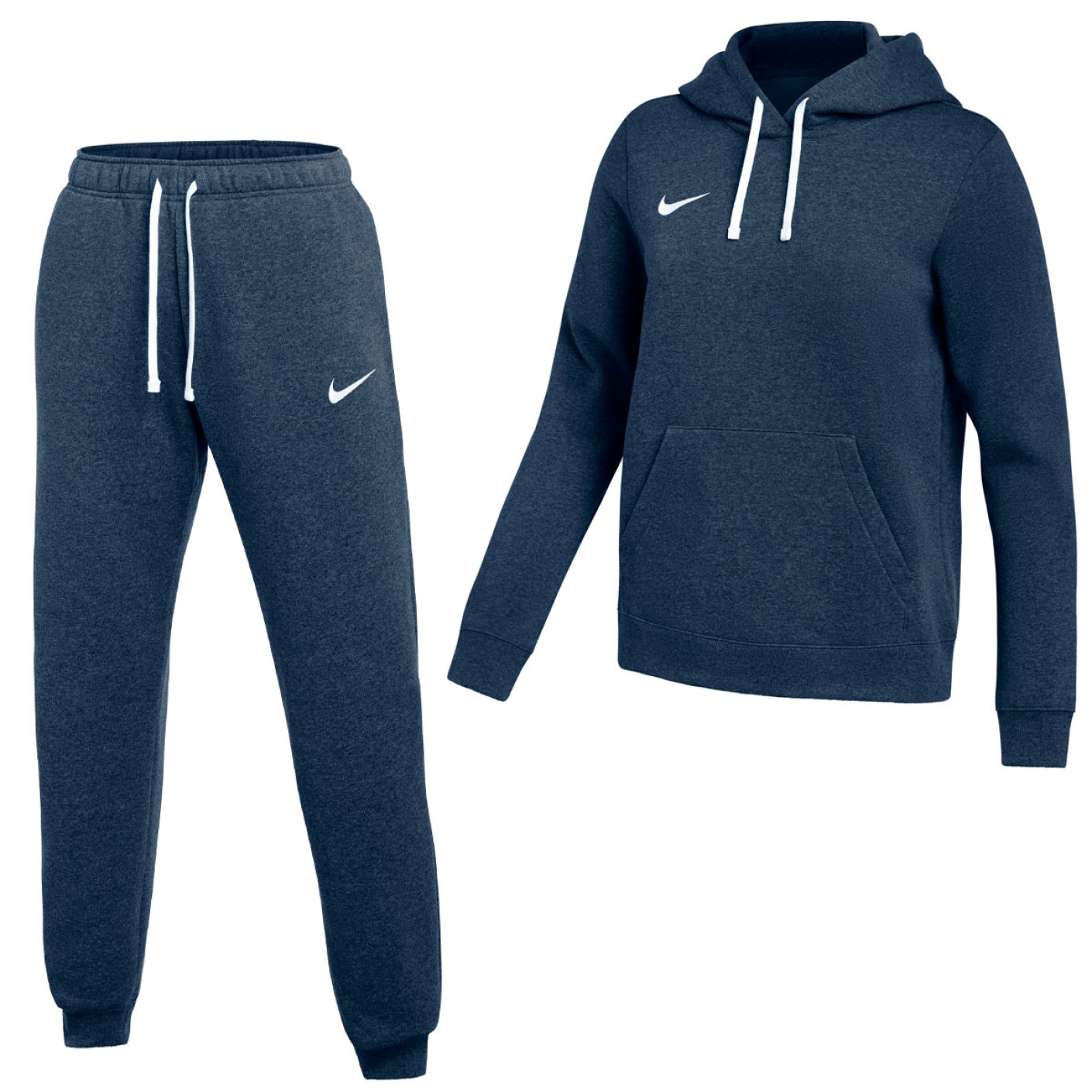Nike Park 26 Fleece Pullover Hoodie Joggingpak Dames Donkerblauw Wit