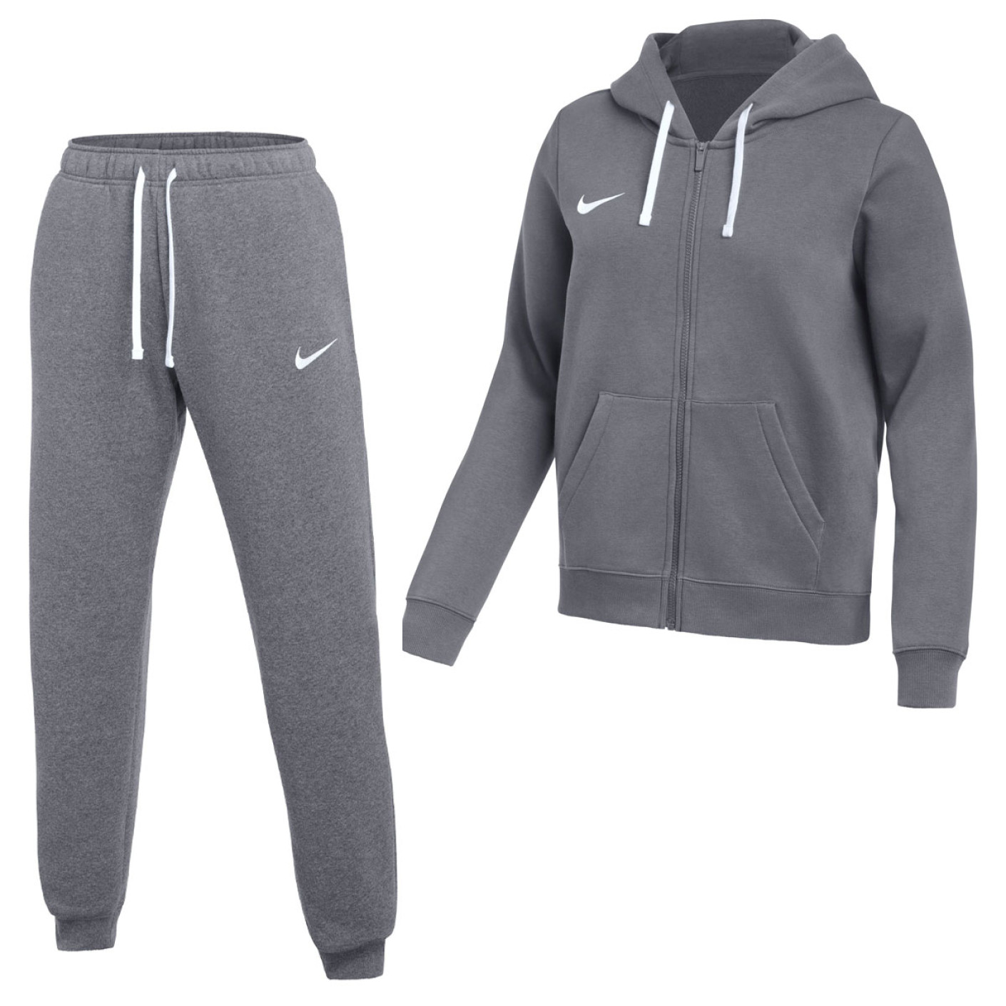 Nike Park 26 Fleece Vest Joggingpak Dames Donkergrijs Wit