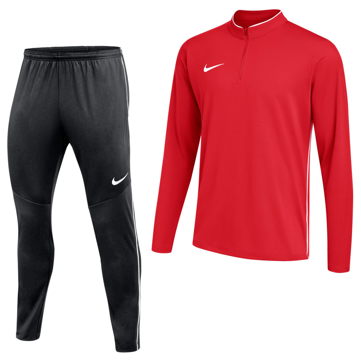 Nike Dri-FIT Park 26 1/4-Zip Tracksuit Red Black