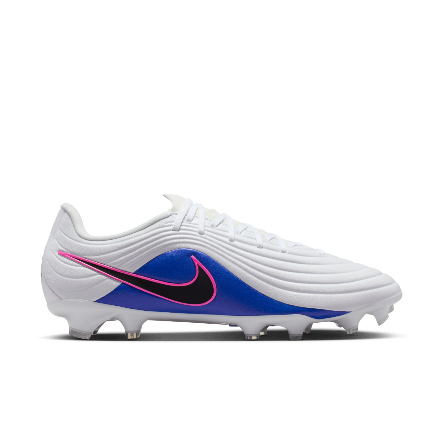 Nike Tiempo Academy Maestro Gras / Kunstgras Voetbalschoenen (MG) Wit Blauw Felroze