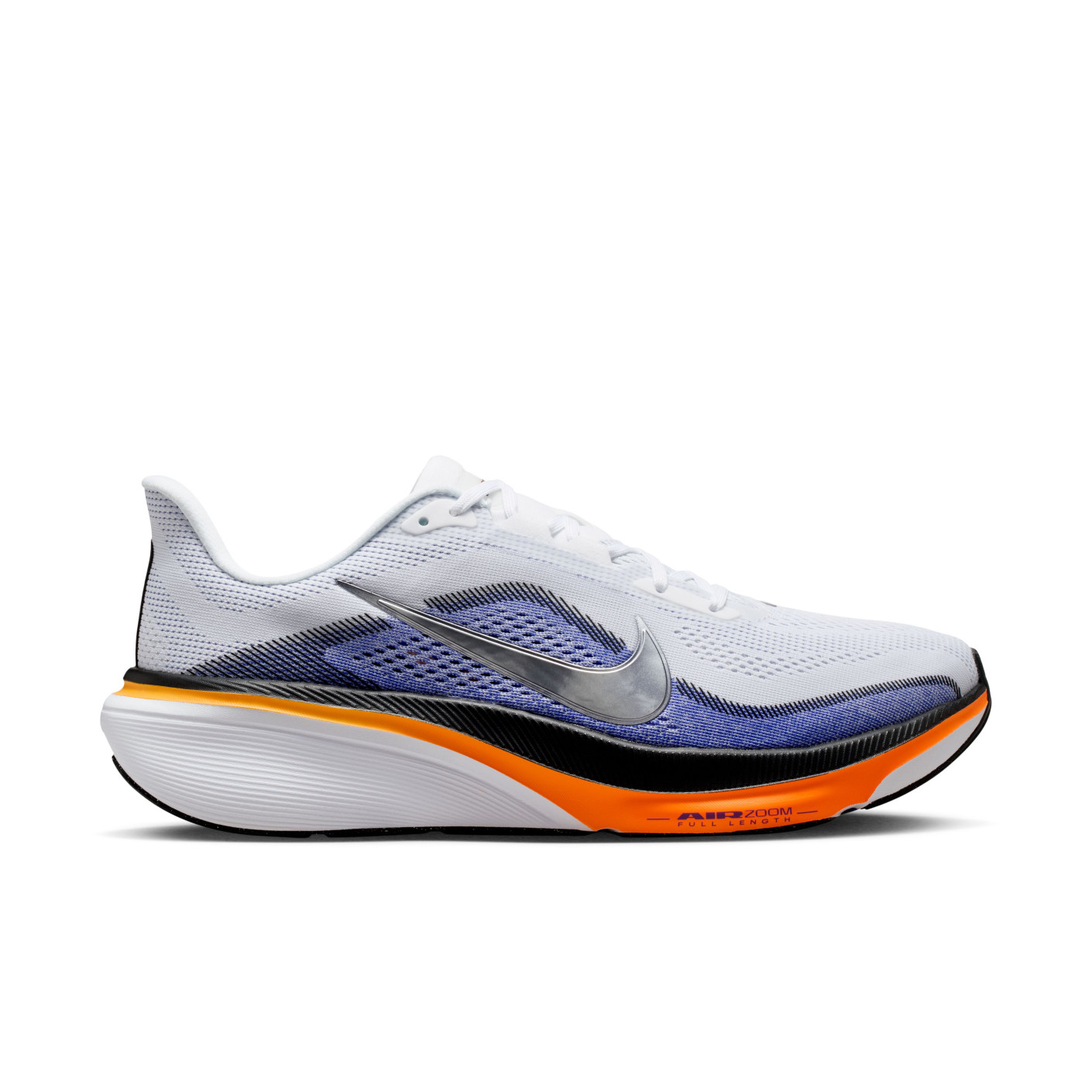 Nike Hardloopschoenen Air Zoom Pegasus 42 Wit Zilver Oranje Donkerpaars