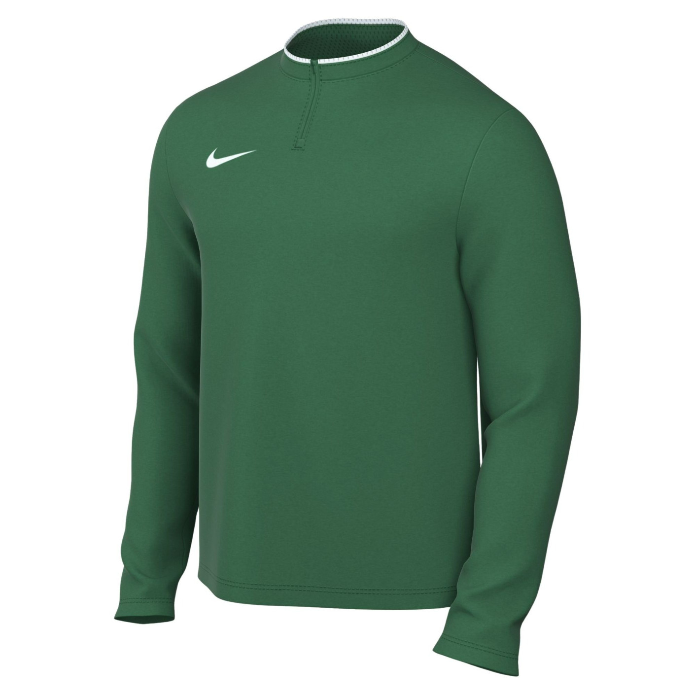 Nike Dri-FIT Park 26 Trainingstrui 1/4-Zip Kids Donkergroen Wit