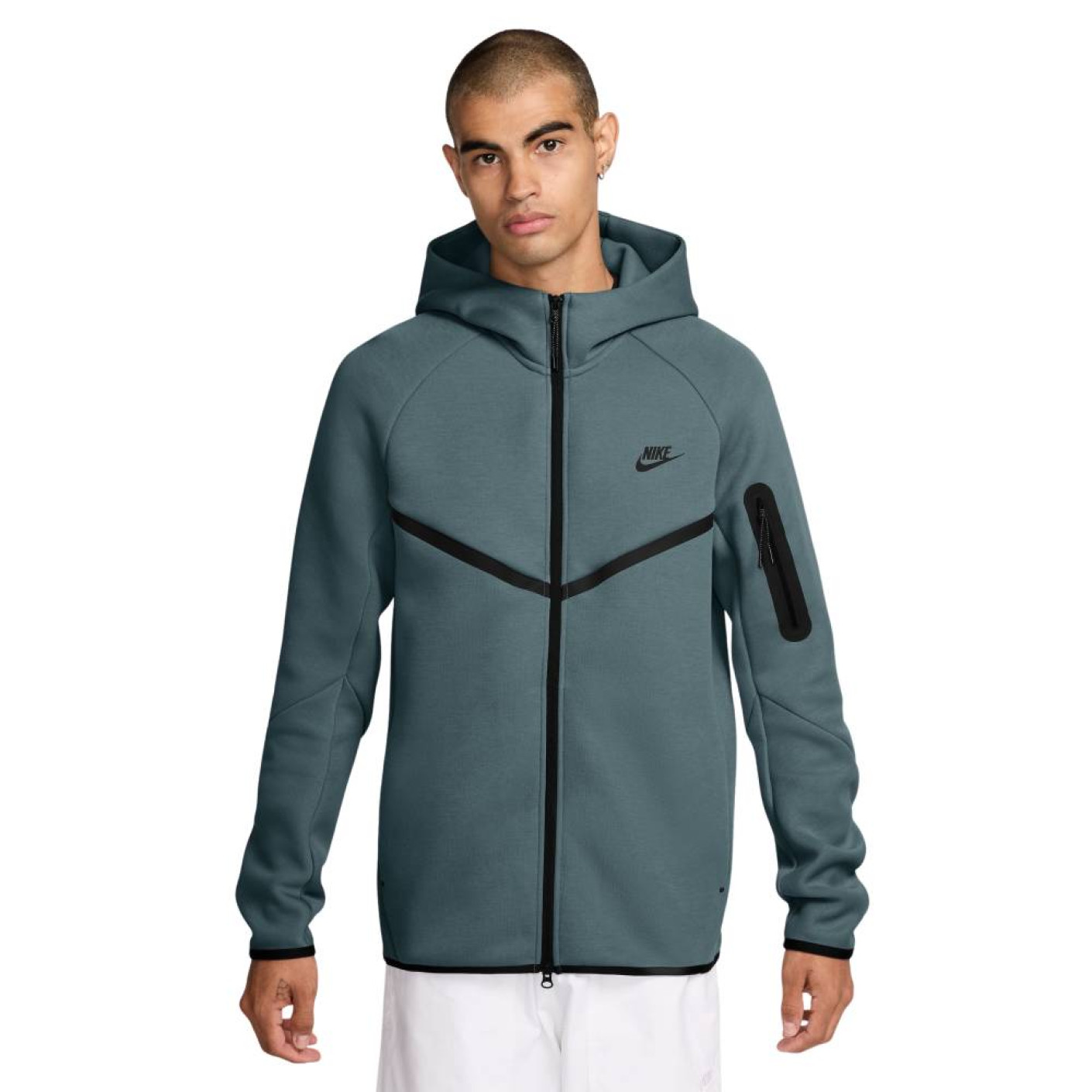 Nike Tech Fleece Vest Blauwgroen Zwart