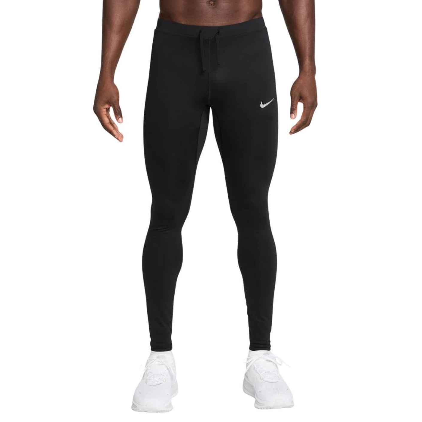 Nike Tight Miler Legging Zwart Zilver