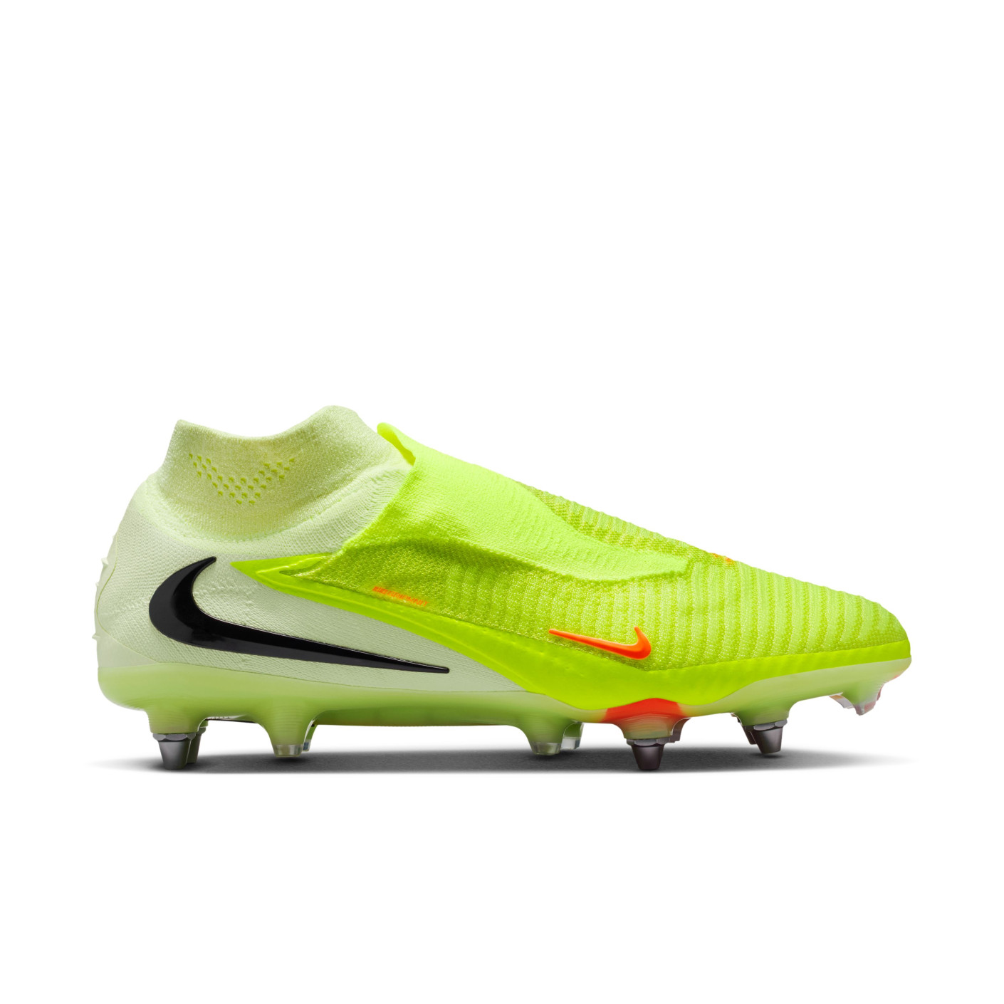 Nike Phantom 6 High Elite Iron Stud Football Boots (SG) Pro Player Yellow Orange Black