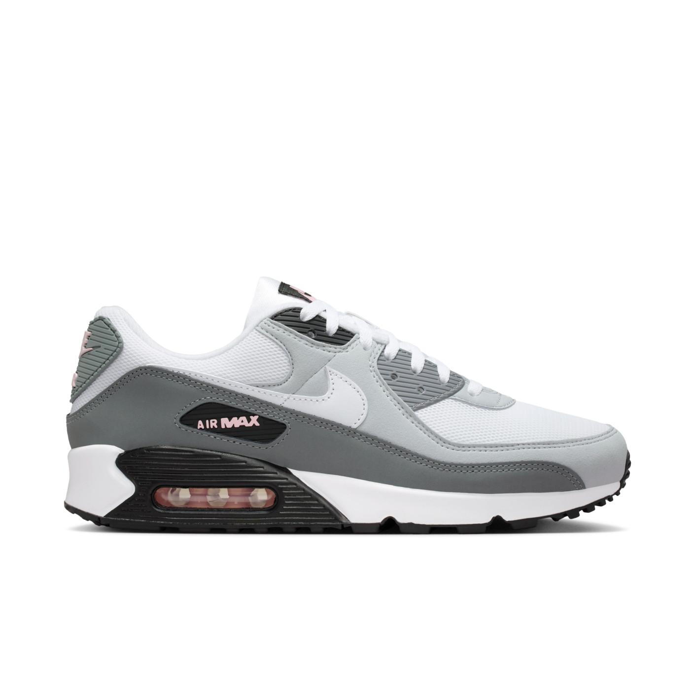 Nike Sneakers Air Max 90 Dark Grey White Pink Grey
