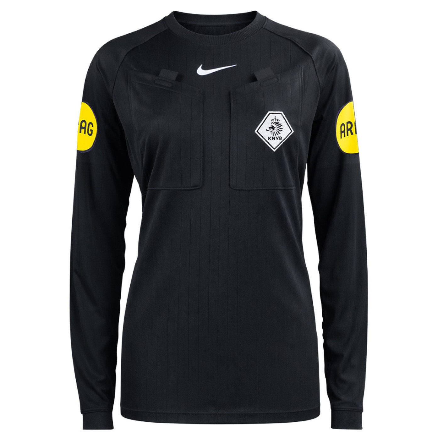 Nike KNVB Scheidsrechtersshirt 2026-2028 Lange Mouwen Dames Zwart Wit