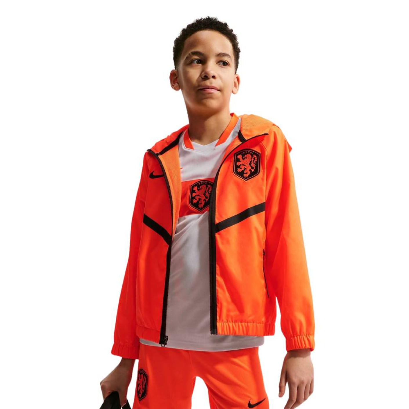 Nike Nederland Anthem Trainingsjack 2026-2028 Kids Oranje Zwart