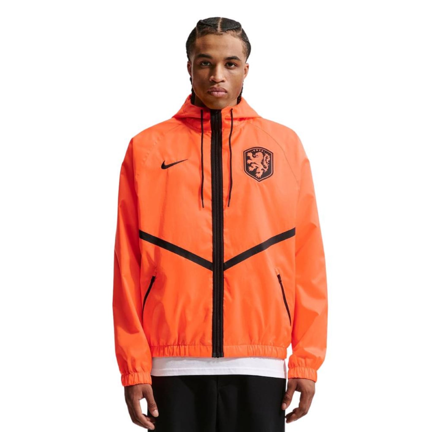Nike Netherlands Anthem Training Jacket 2026-2028 Orange Black