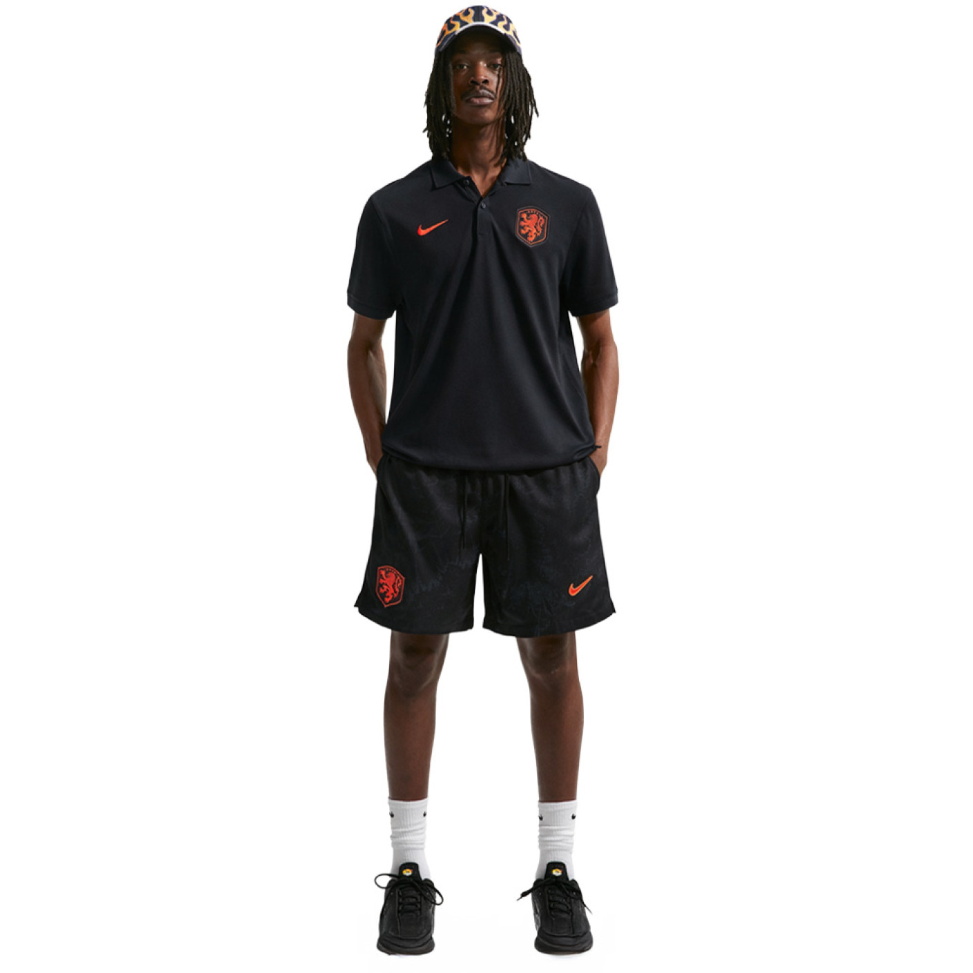 Nike Netherlands Summer Set 2026-2028 Black Bright Orange