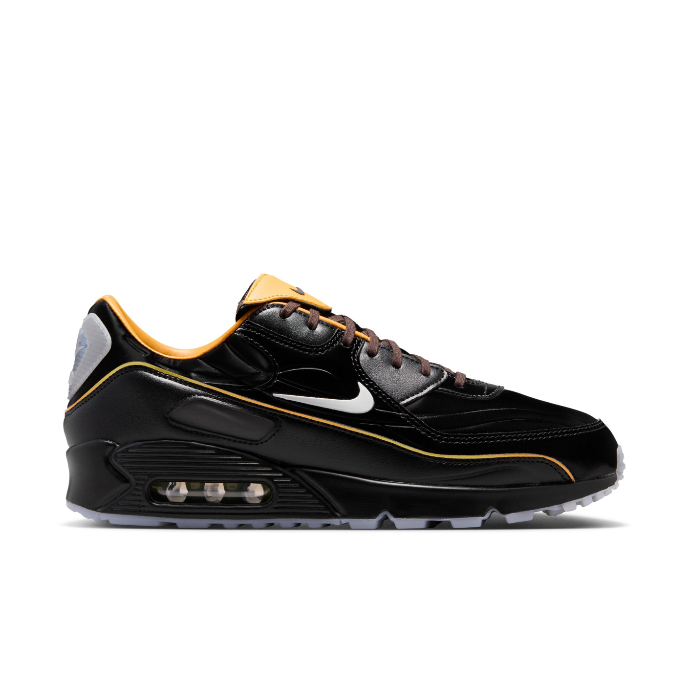Nike Sneakers Air Max 90 Mercurial Black Orange Brown Silver Grey