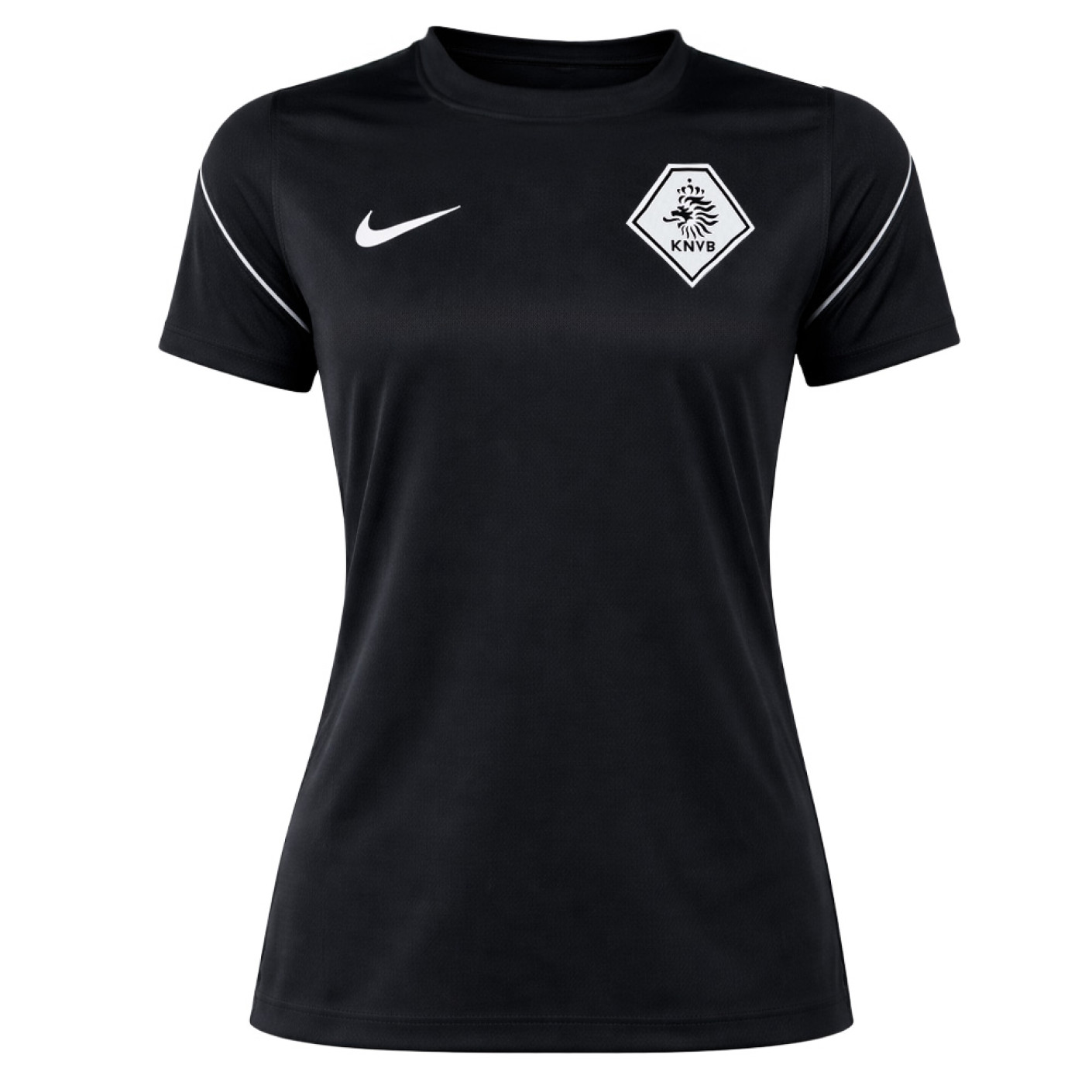 Nike KNVB Scheidsrechters Trainingsshirt 2026-2028 Dames Zwart Wit