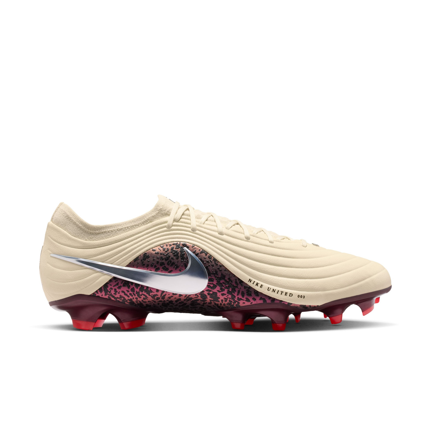 Nike Tiempo Elite Maestro Gras Football Boots (FG) Off White Burgundy Silver