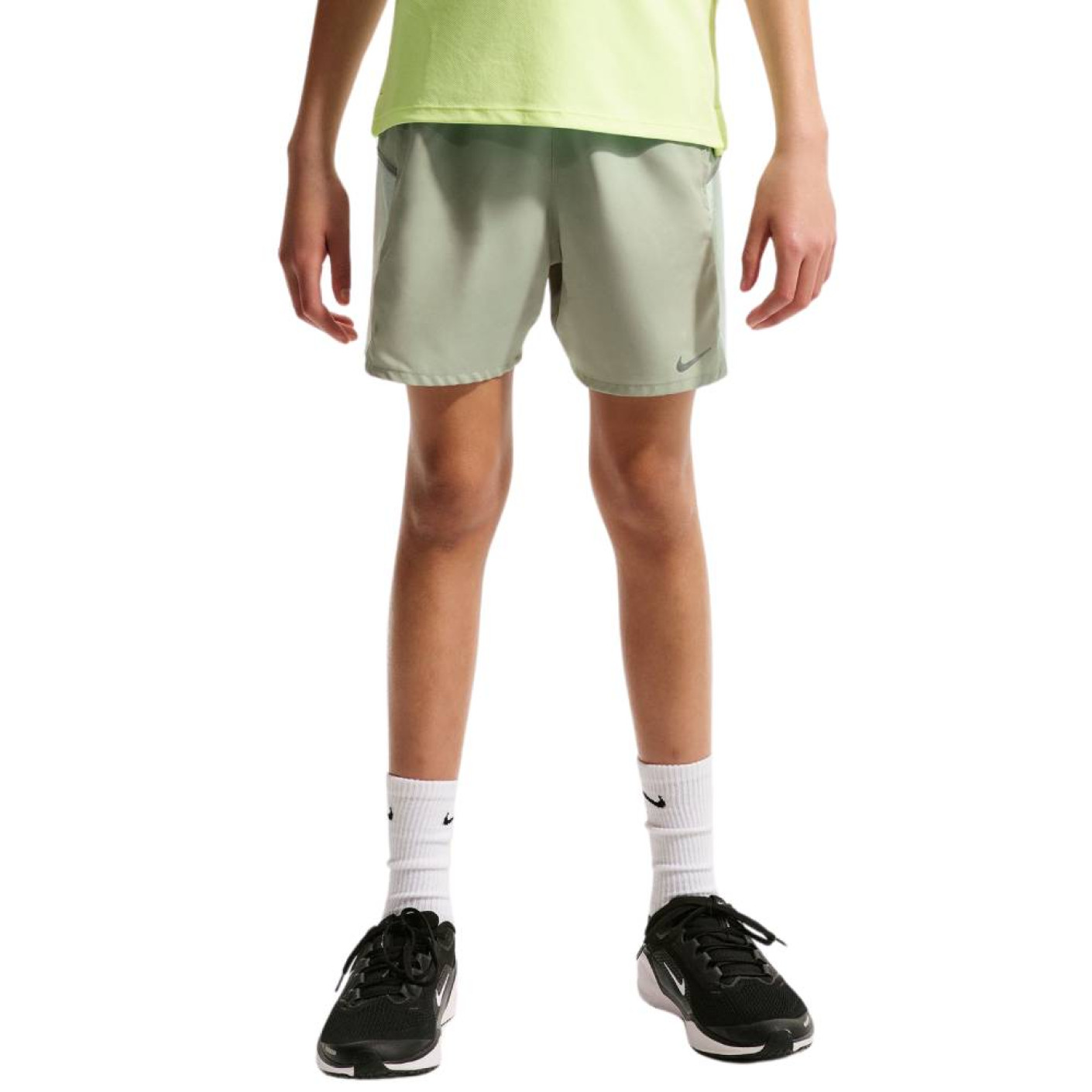Nike Training Short Miler Kids Grey Green Grey Silver